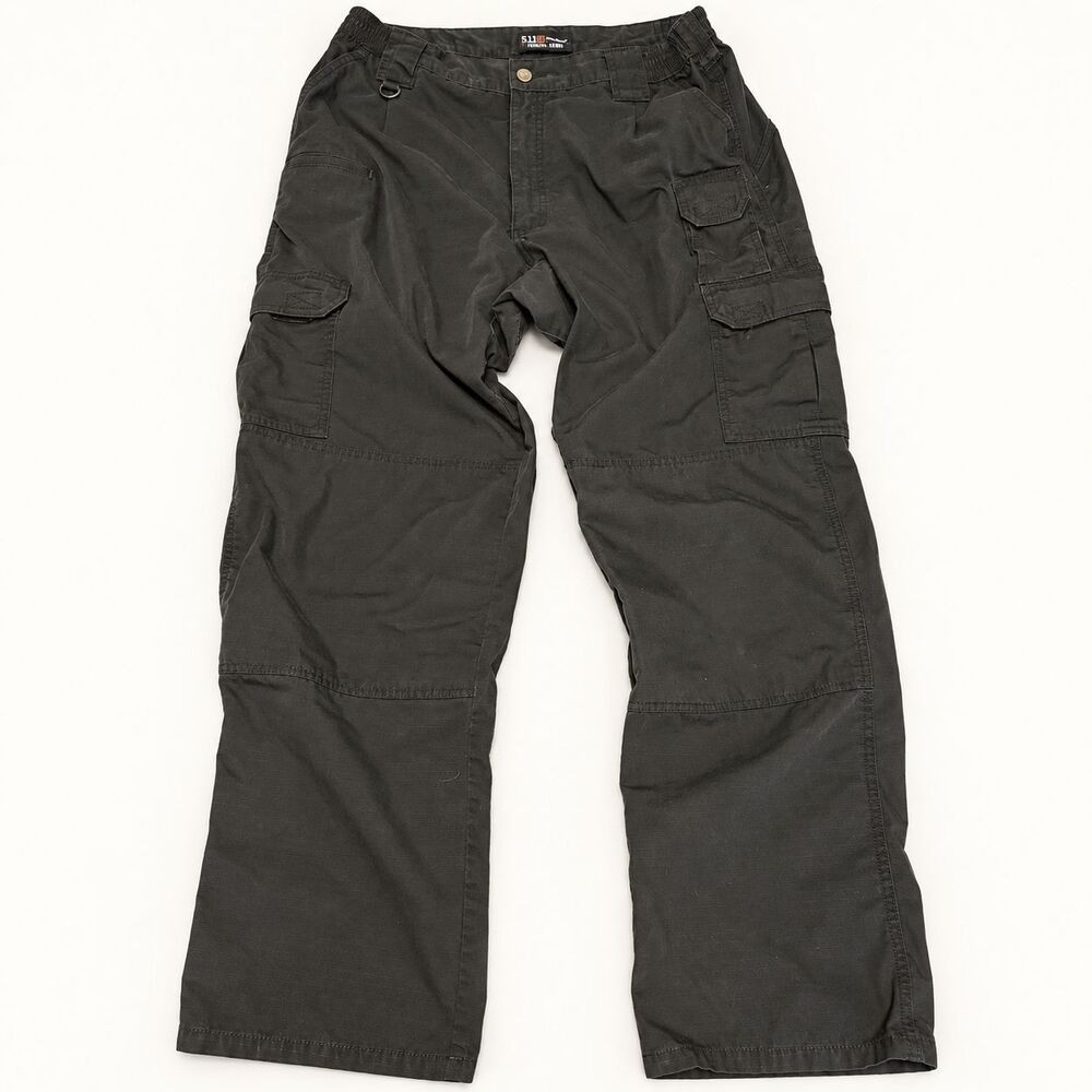 5.11 Tactical Series Cargo Pants 38x34 Black Ripstop Utility Work